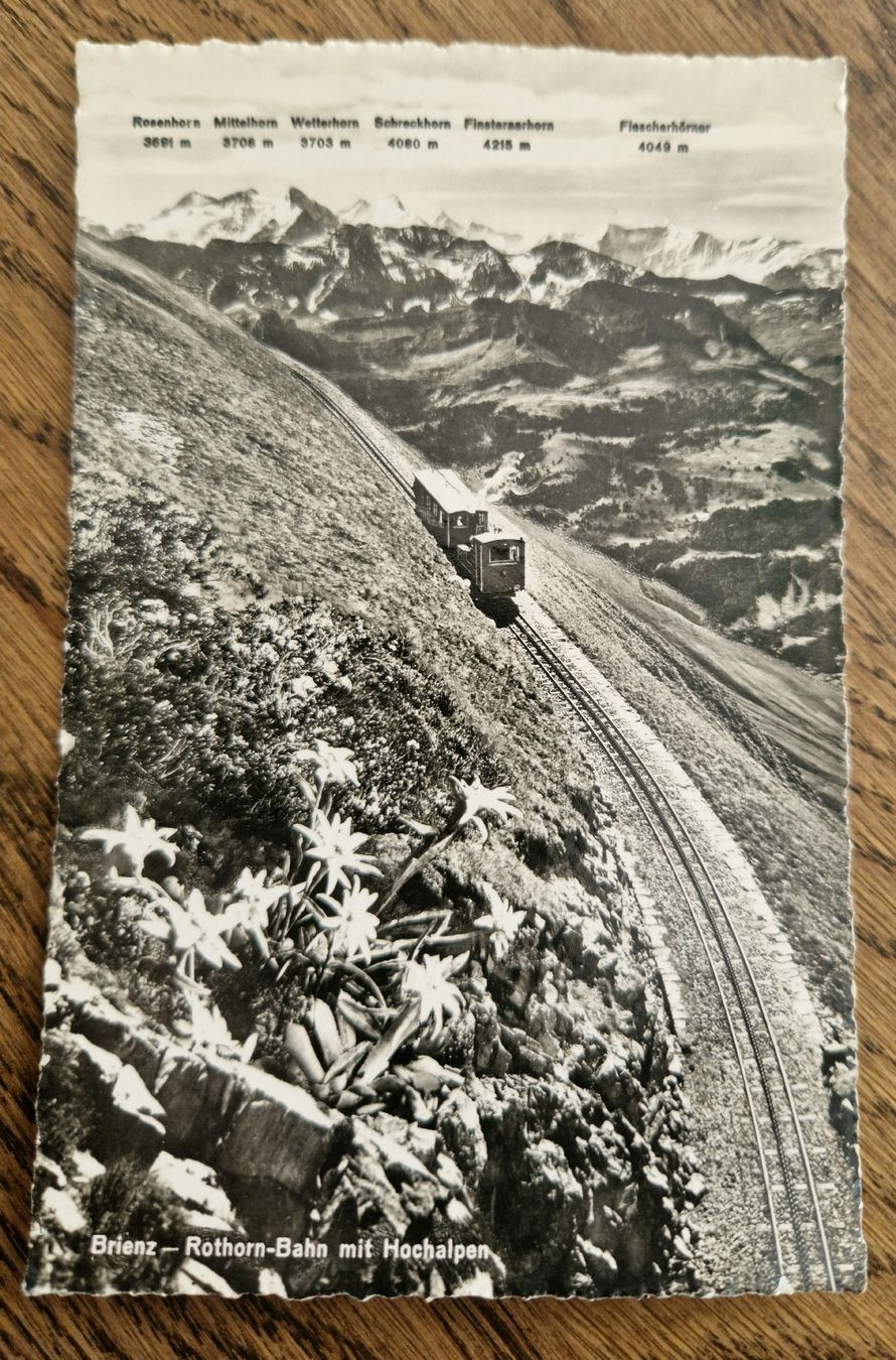 Cartoline postali: Rothornbahn, Brienz 40iger Jahre – Usato da Ebikon venduto da Donar50