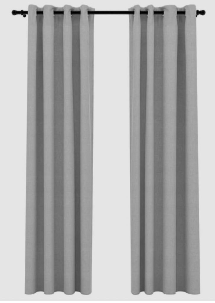 Vidaxl Vorhänge: Vorhänge grau mit Ösen 2 Stk. neu! 140 x 225 cm! – Neu und originalverpackt aus Merlischachen von Burni2309