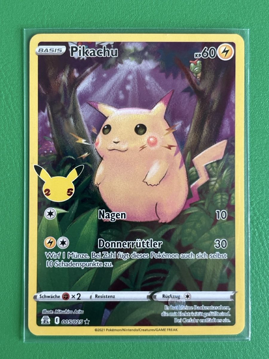 Pokémon Cartes à collectionner: Pokemon Celebrations Pikachu CEL 005 DE – Neuf (Voir description) à Lommiswil par diti_89