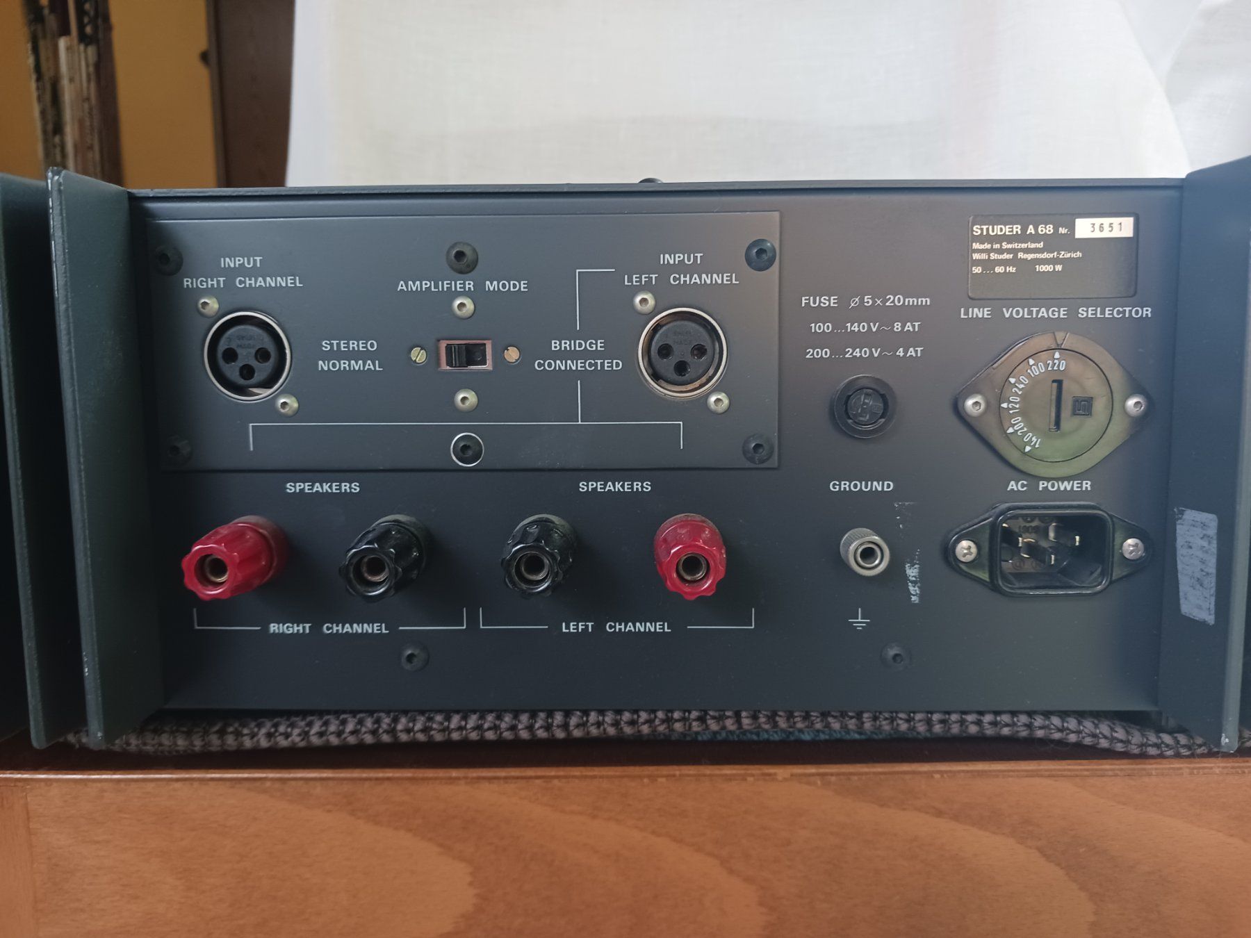 Studer Amplificatori: Studer A68 - Stereo Power Amplifier – Usato da Cimadera venduto da fabio.bosi 4