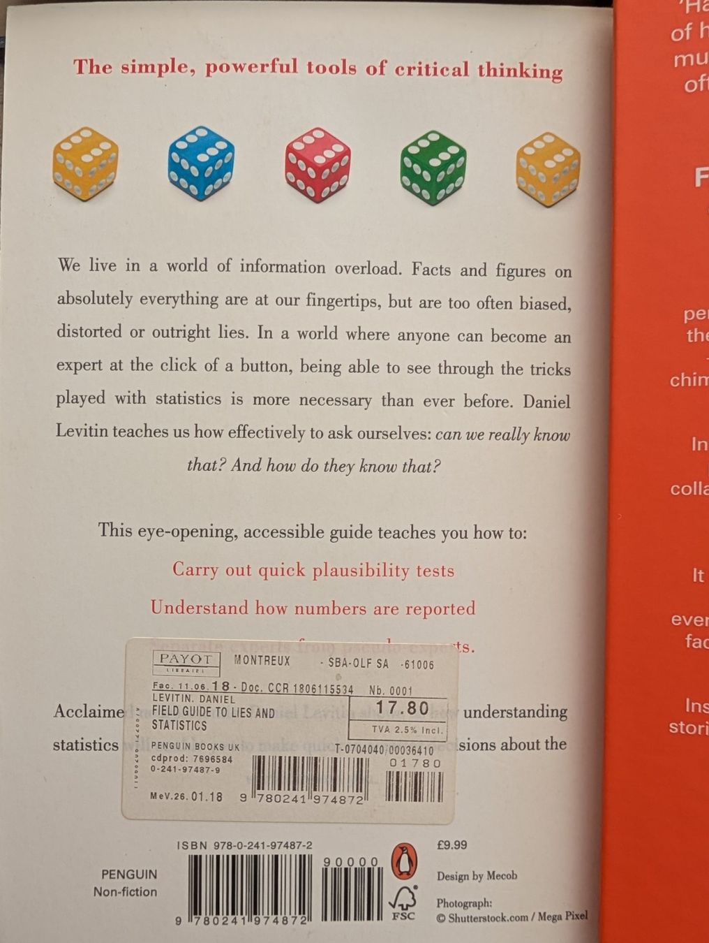 Libri: 4 books - Data & Science - Factfulness - Stephen Hawking – Usato da Montreux venduto da mad_z9lj 3