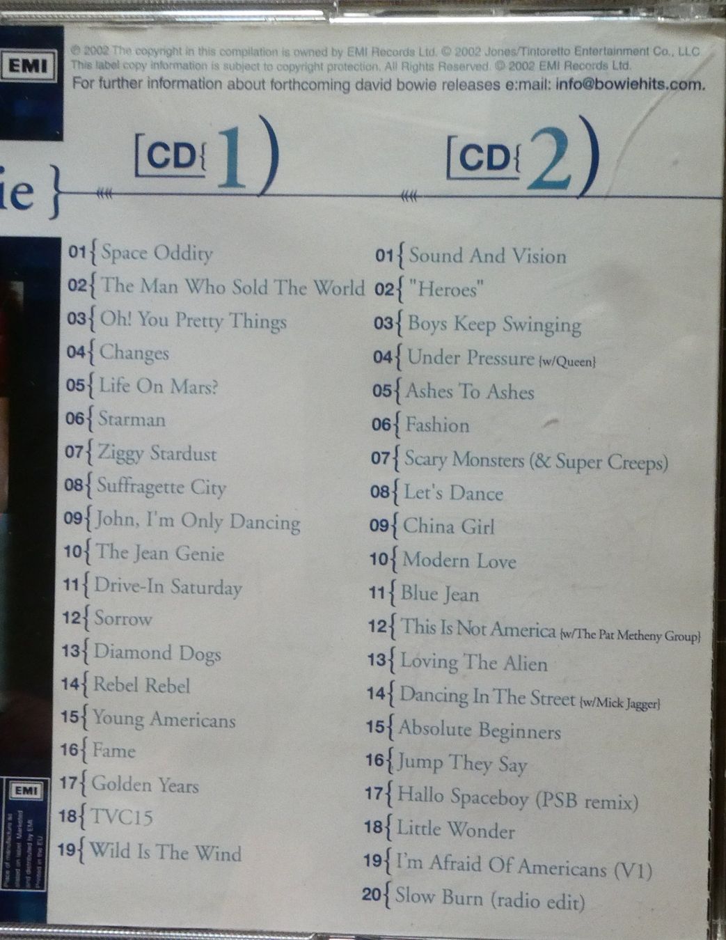 CD: David Bowie - Best of – Nuovo (secondo la descrizione) da Jegenstorf venduto da Ak50 1
