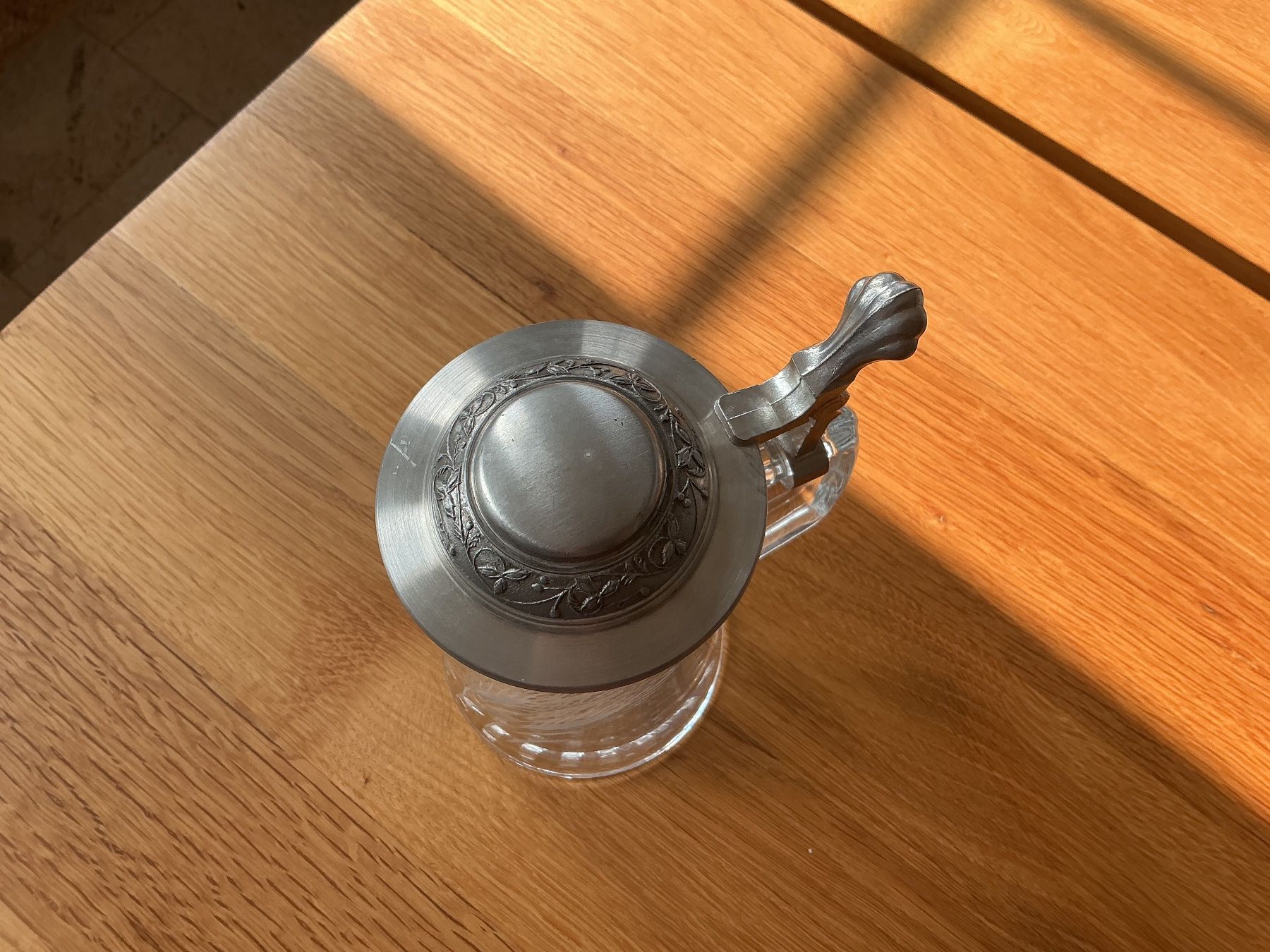 Bicchieri: Bierkrug mit Zinndeckel – Usato da Roeschenz venduto da Little5 1