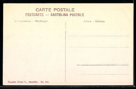 Cartoline postali: AK Maloja, Chalet Segantini – Usato da Berlin venduto da bartko-reher 1