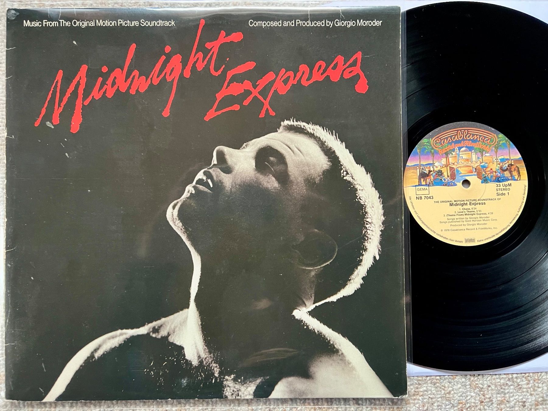 Dischi in vinile: LP Soundtrack Giorgio Moroder  Midnight Express LP GEWASCHEN – Usato da Unterseen venduto da vinylmore