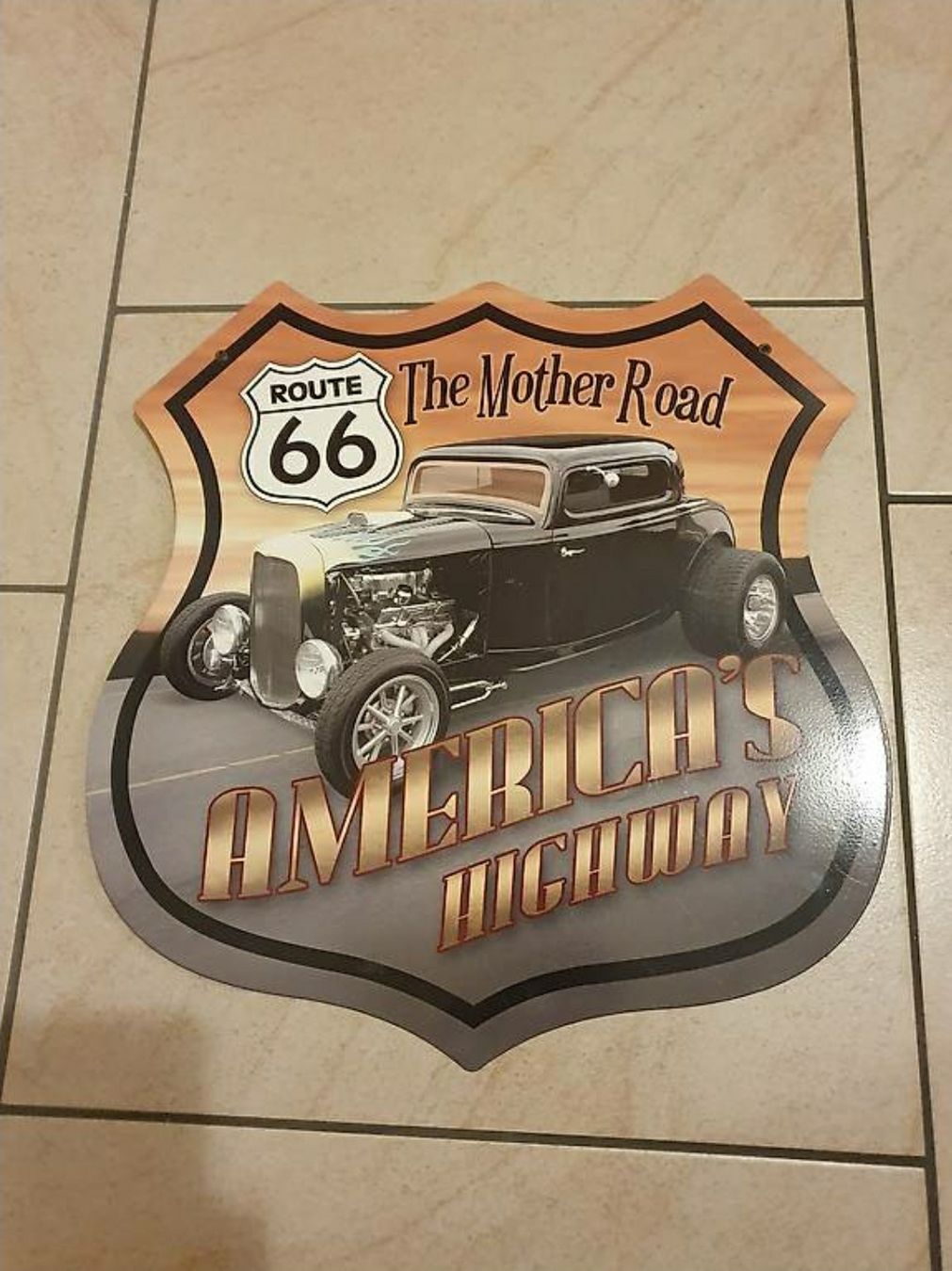 Schilder: Route 66 America's Highway Blechschild – Gebraucht aus Herznach von Dosendealer