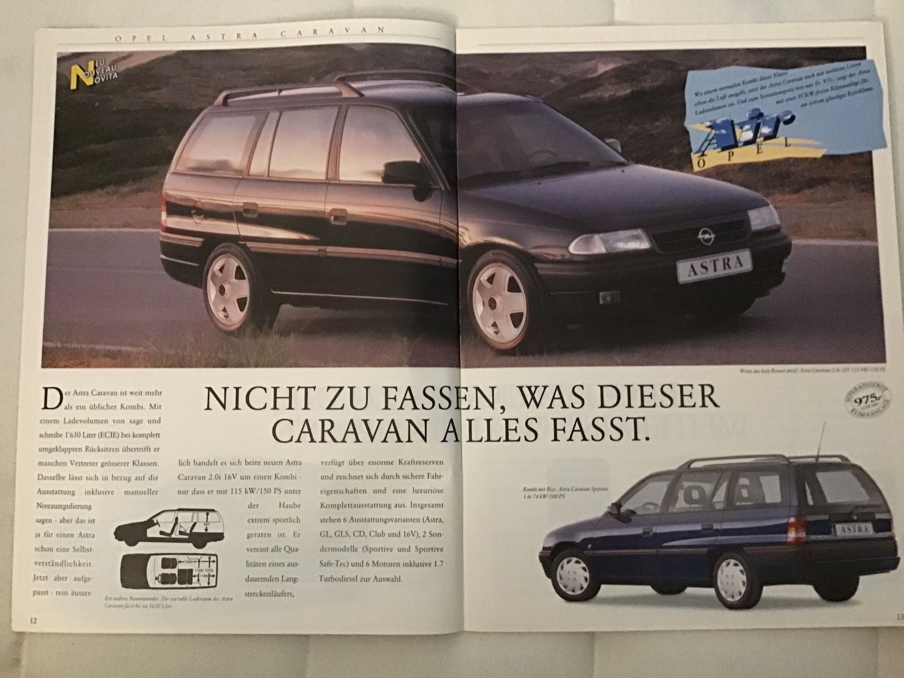 Opel Documenti: Opel Programm Verkaufsprospekt 1994 32 Seiten – Usato da Scherzingen venduto da Starseller62 5