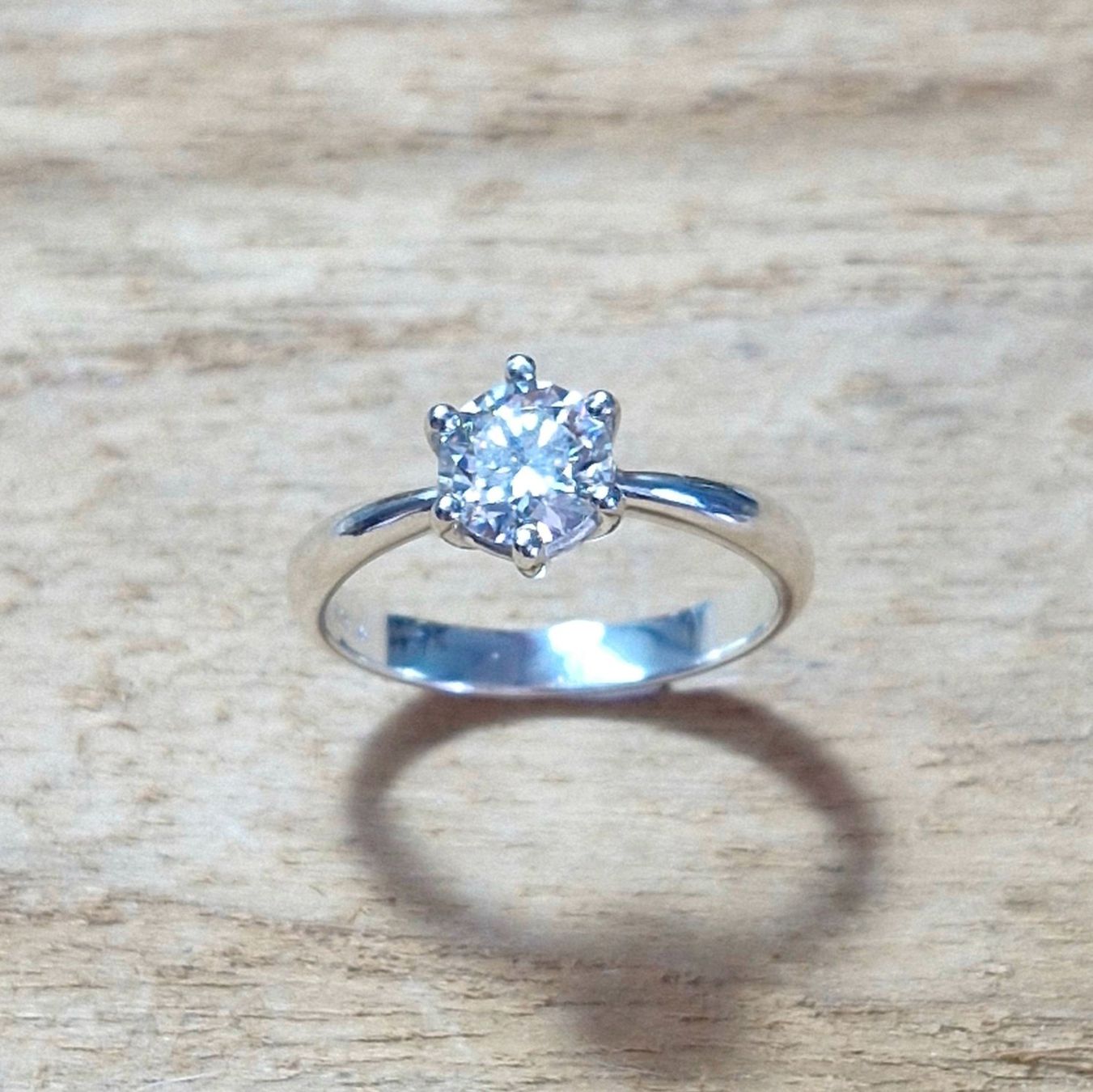Anelli: Moissanite Solitaire Ring Silber 925 – Nuovo e nell'imballaggio originale da Zürich venduto da GOS08 3