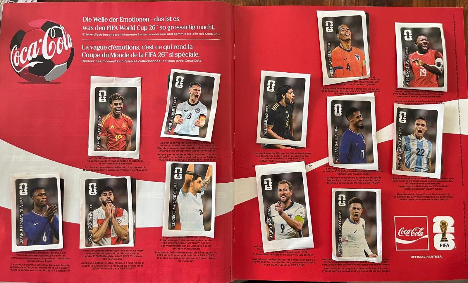 Panini Carte collezionabili: Alle Coca Cola Stickers WM2026 – Nuovo (secondo la descrizione) da Männedorf venduto da Gizhmo3