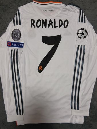 🔥1CHF RONALDO 2014 MAILLOT FOOTBALL REAL MADRID CHAMPIONS🔥