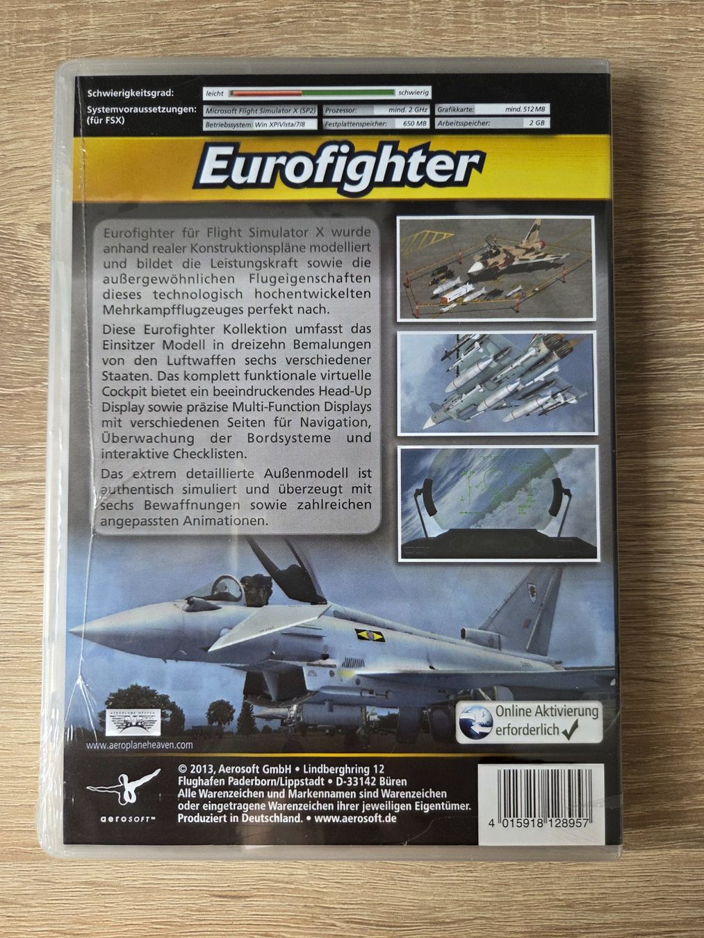 Giochi: Eurofighter for Flight Simulator X - PC - NEW – Nuovo e nell'imballaggio originale da Carouge GE venduto da Franllo 1
