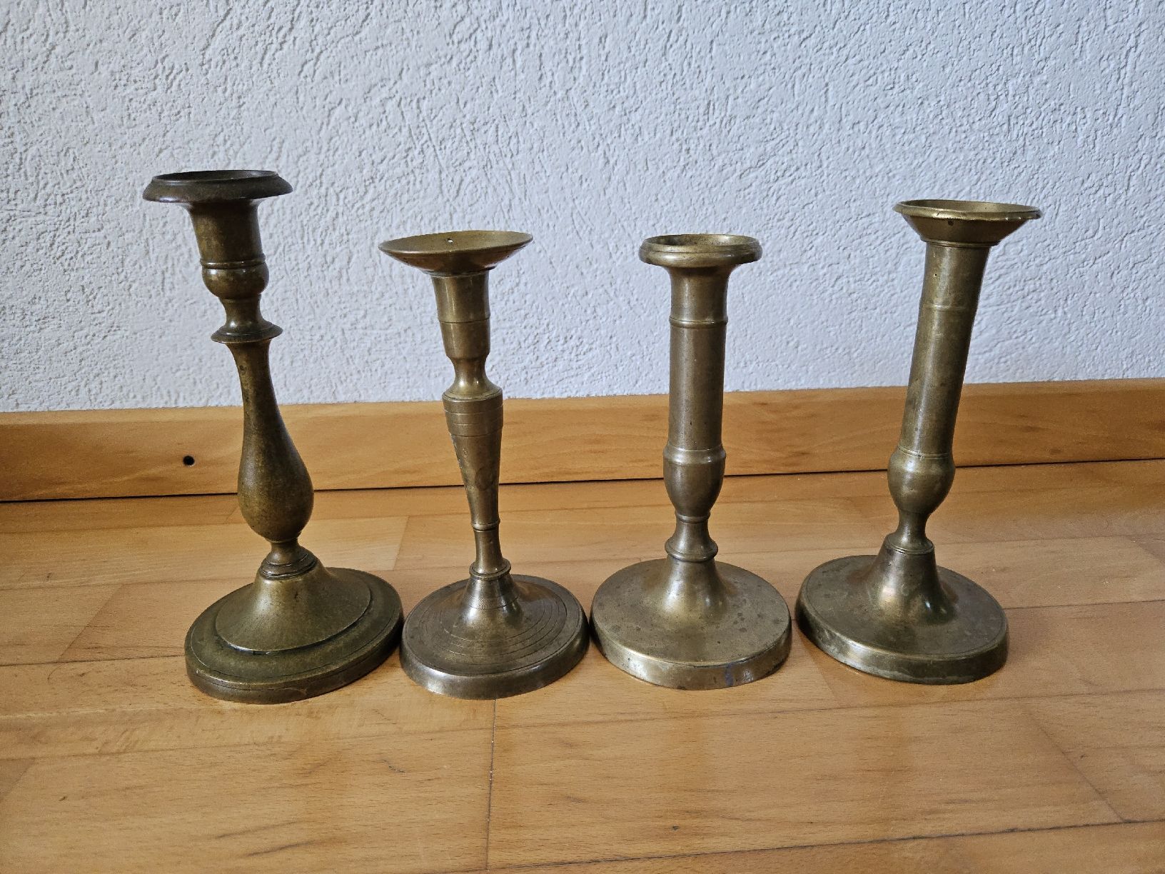 Portacandele: Kerzenständer Set, Vintage Messing, 4 Stück – Usato da Urdorf venduto da Colina