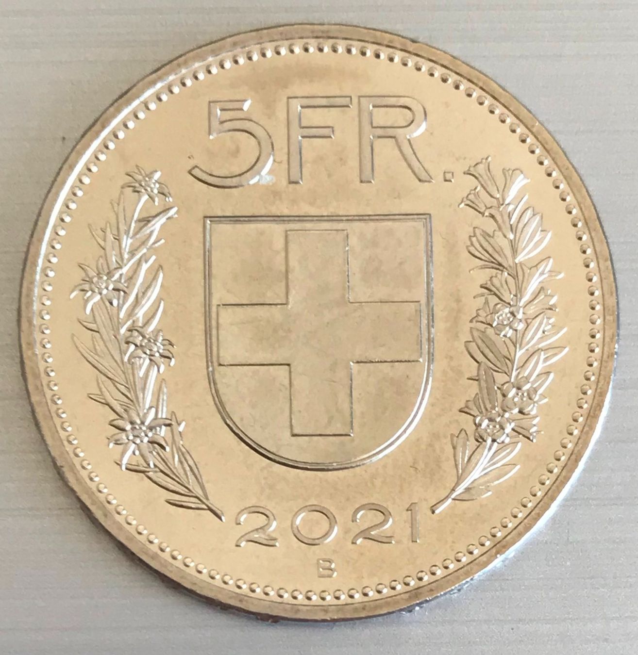 Tutti le monete: 2021 5 Fr Stgl. – Nuovo (secondo la descrizione) da Dielsdorf venduto da adikora 2