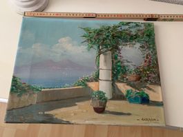 Gemälde Vesuv Napoli