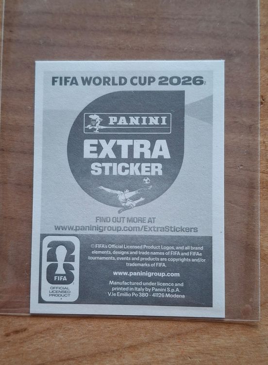 Panini Extra Sticker Jude Bellingham Lila FIFA WC 2026 (Neu (gemäss ...