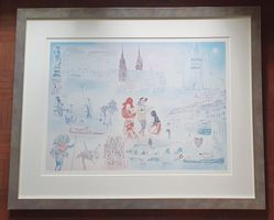Grosses Bild von Basel,  signiert Pflöge 2008