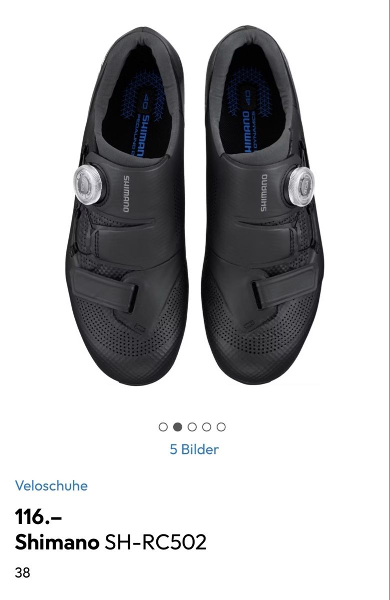 Shimano Herrenschuhe: Veloschuhe Shimano Grösse 38 – Neu (gemäss Beschreibung) aus Bern von WiederWert 1