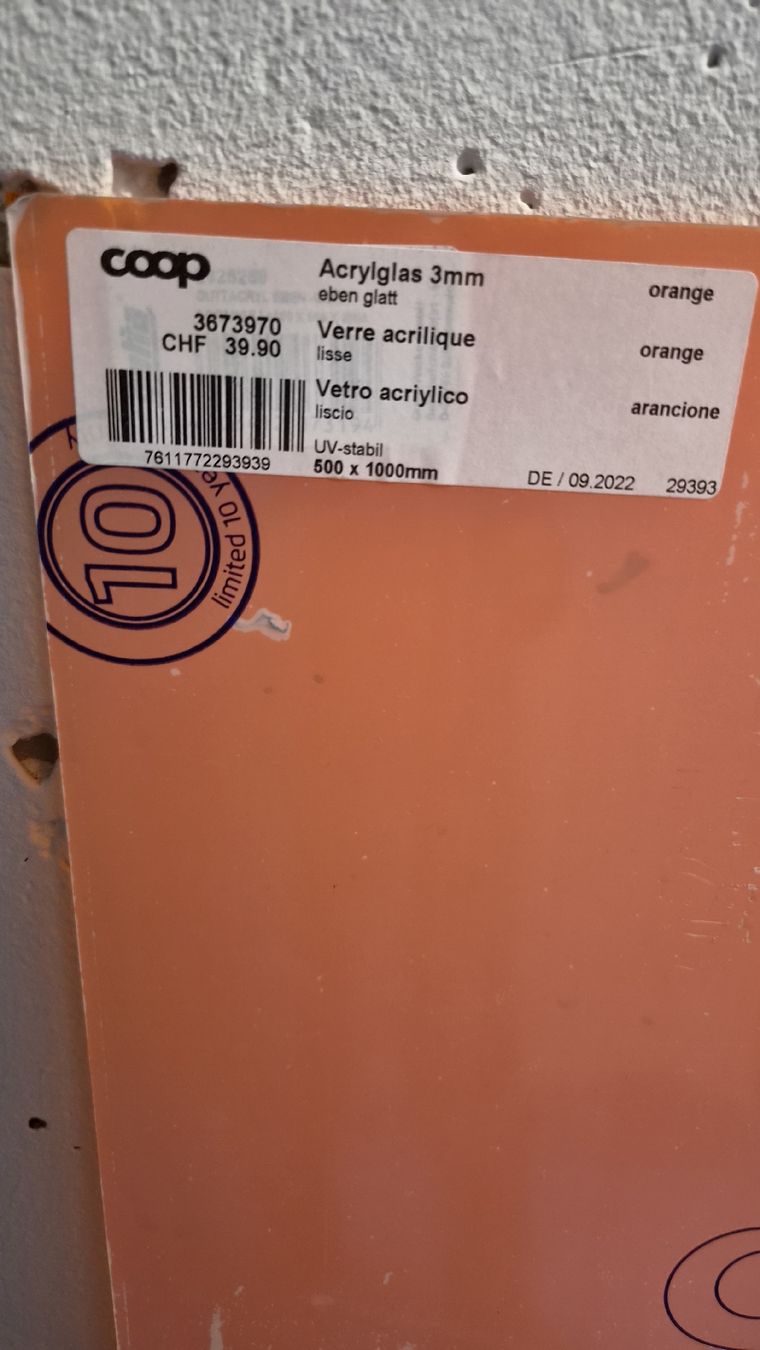 Bicchieri: Acrylglas 3mm orange – Nuovo e nell'imballaggio originale da Kleinandelfingen venduto da jessi2209 1