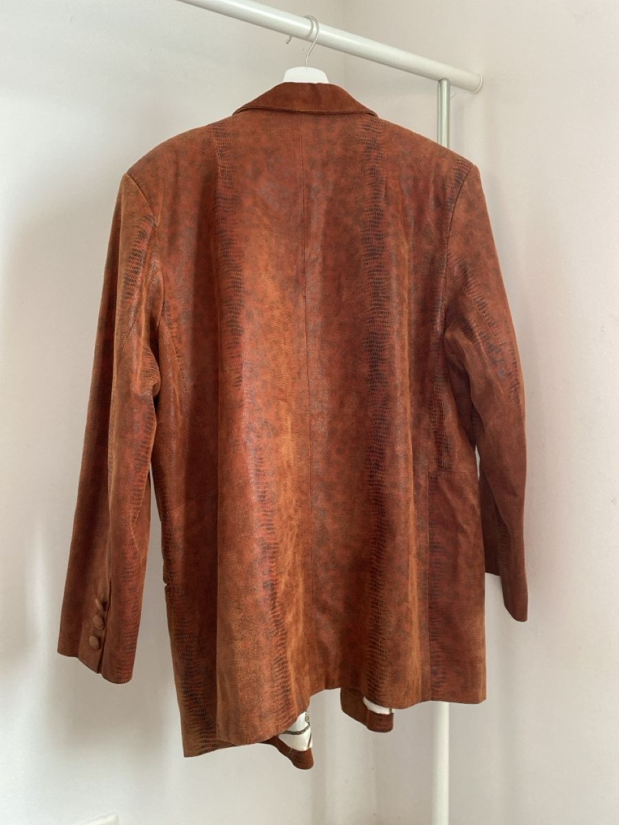Giacche: Brauner Lederblazer Grösse 42 – Usato da lommis venduto da inf_thv8 4