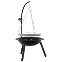 Feuerschale mit verstellbarem Grillrost ⌀55,5 x 107,5 cm