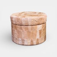 Hocker Truhe Pouf // Leder // B