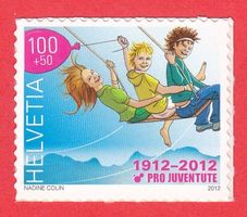 2012  **Pro Juventute**  Bogenmarke  Nr.J405B  Einzelausgabe