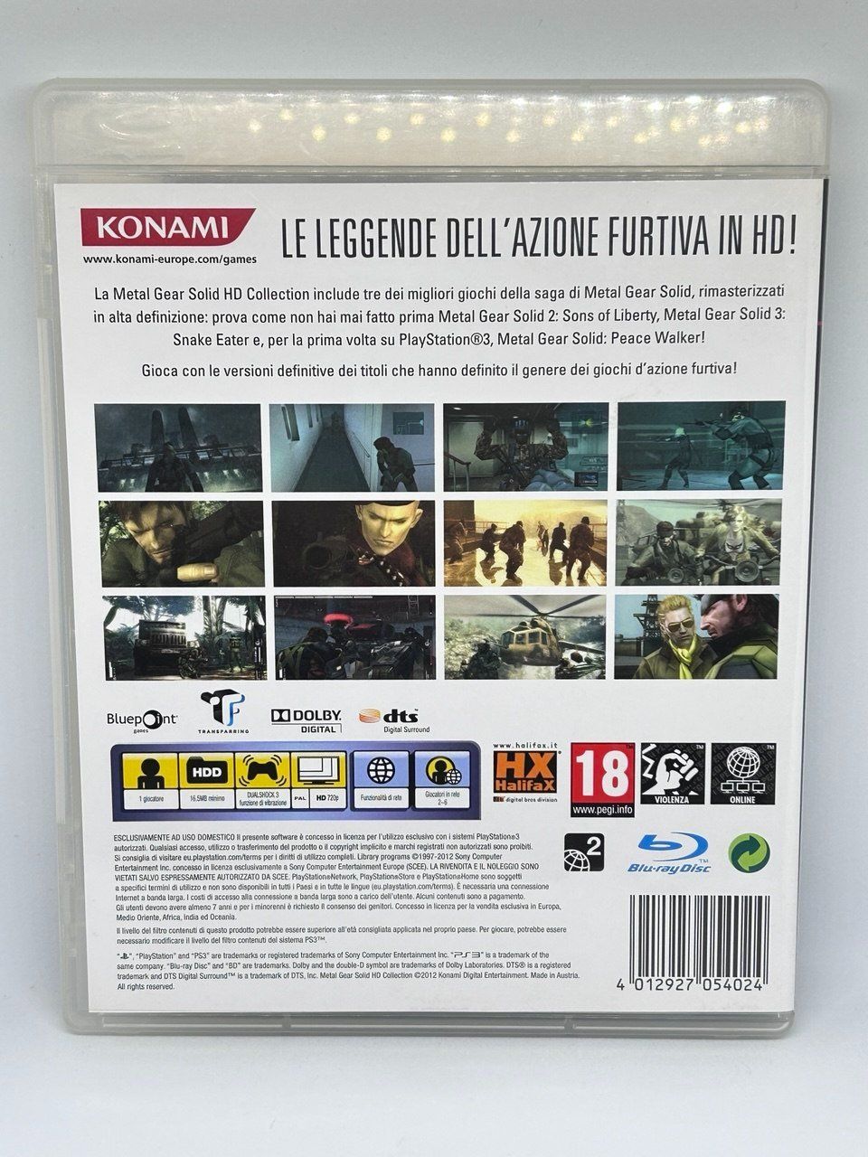 Sony Giochi: Metal Gear Solid HD Collection per PlayStation 3 – Usato da Giubiasco venduto da LorisVale 1