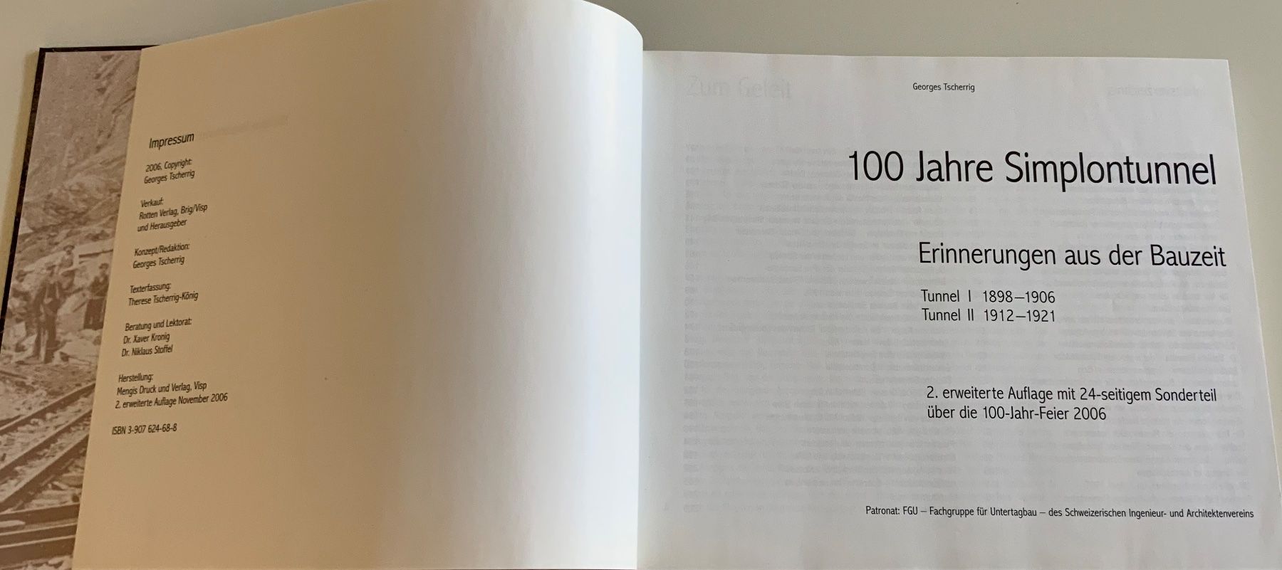 Libri: 100 Jahre Simplontunnel - Georges Tscherrig – Usato da Crans-Montana venduto da plainemorte 6