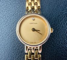 CERTINA Quartz 19 mm dorée en très bon état, pile neuve