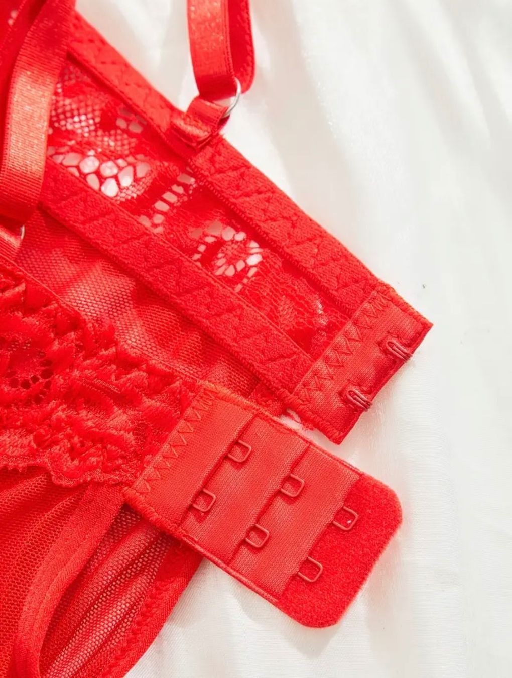 Altra biancheria intima: Negligee-Spitzennachthemd-String-Spitzen Slip-Rot - Grösse S – Nuovo (secondo la descrizione) da Teufenthal AG venduto da MeineSchatztruhe 5