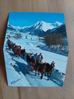 Doppel-AK Klosters Pferdeschlitten