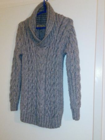 Pullover mit Schallkragen aus Edler Alpacawolle, Grösse S