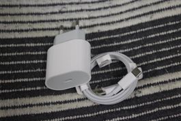 Netzteil + kabel 20W USB C Lade iPhone 15 16 17 AirPods