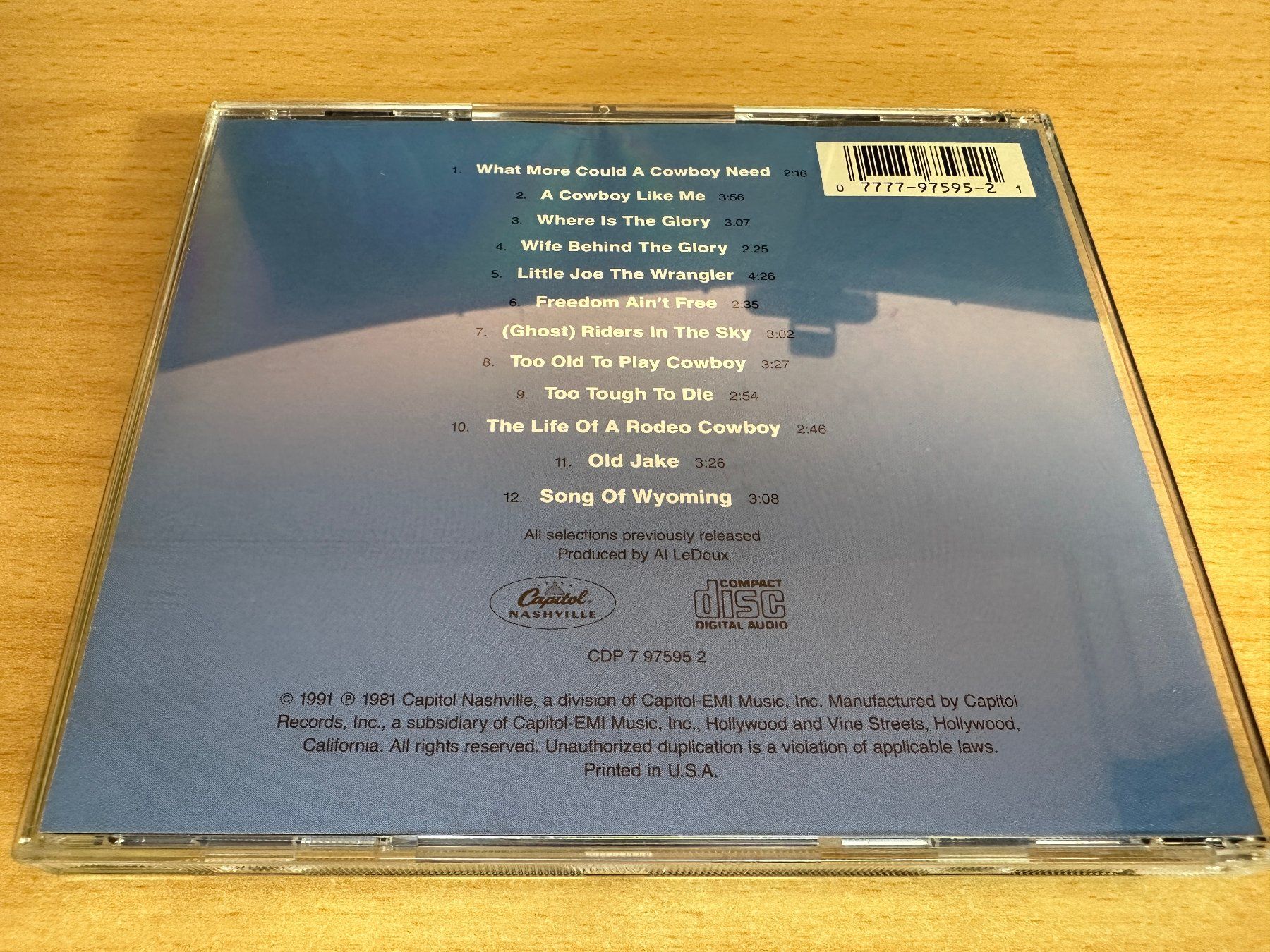 CD: Chris Ledoux - Old Cowboy Heroes – Usato da Rikon im Tösstal venduto da Alpenmutz 1