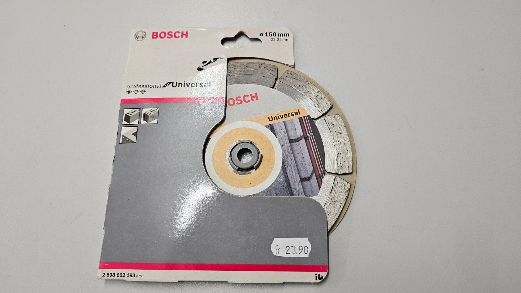 Bosch Tutti gli attrezzi: Bosch Diamant Trennscheibe Universal, Ø150mm – Nuovo e nell'imballaggio originale da Jegenstorf venduto da Bracher_Mail-House