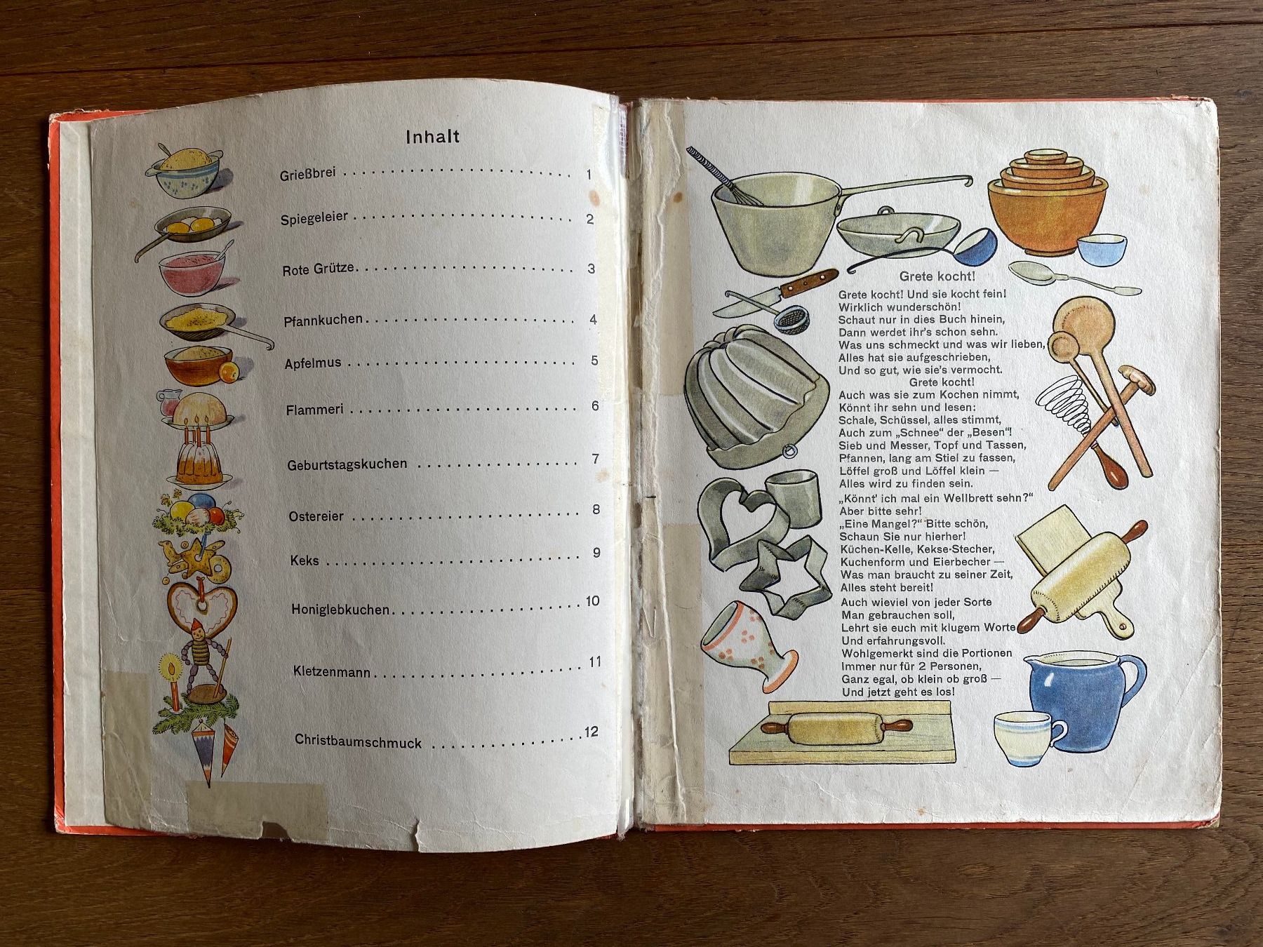 Bücher: Antikes Kinderbackbuch "Grete kocht!" 1933 – Gebraucht aus Winterthur von Pedebe 2