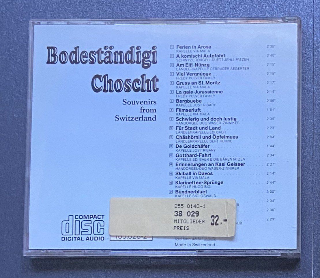 CDs: CD Paket Schweizer Volksmusik – Gebraucht aus Böckten von Hansi36 2