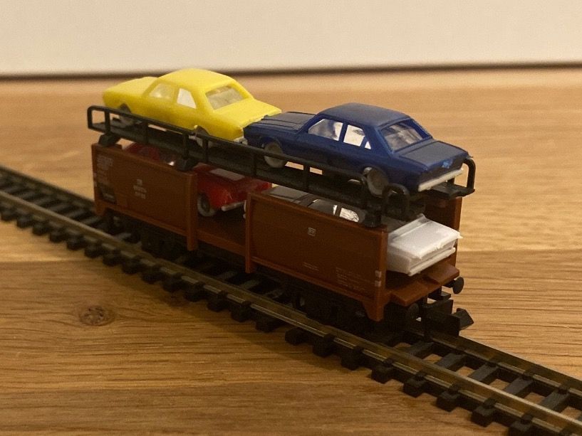 Trix Modellini di ferrovie: Minitrix 3533 Autotransportwagen – Nuovo (secondo la descrizione) da Schlierbach venduto da Look8 1