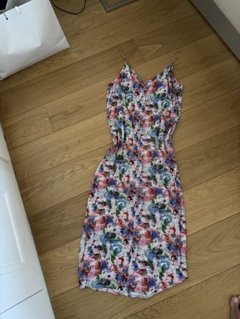 Robe American Vintage motif floral viscose taille M