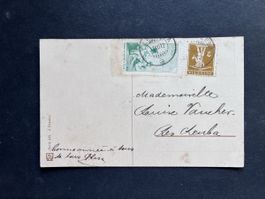 1912 VORLAUFER Nr. II sur Carte Obl. LES LEUBA