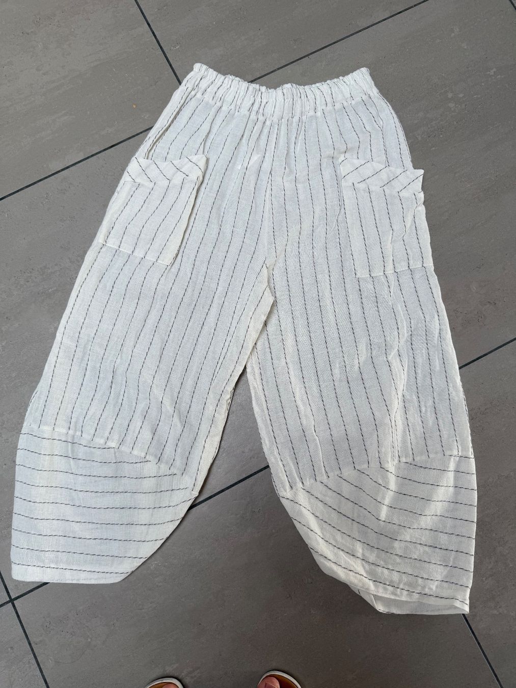 Pantaloni: Schlupfhose aus Leinen/ Baumwolle/ Polyester – Nuovo (secondo la descrizione) da Sigriswil venduto da ck56