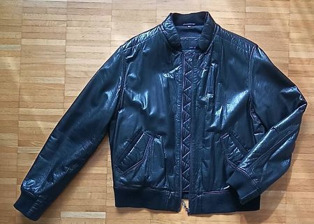 Lederjacke Schwarz ...