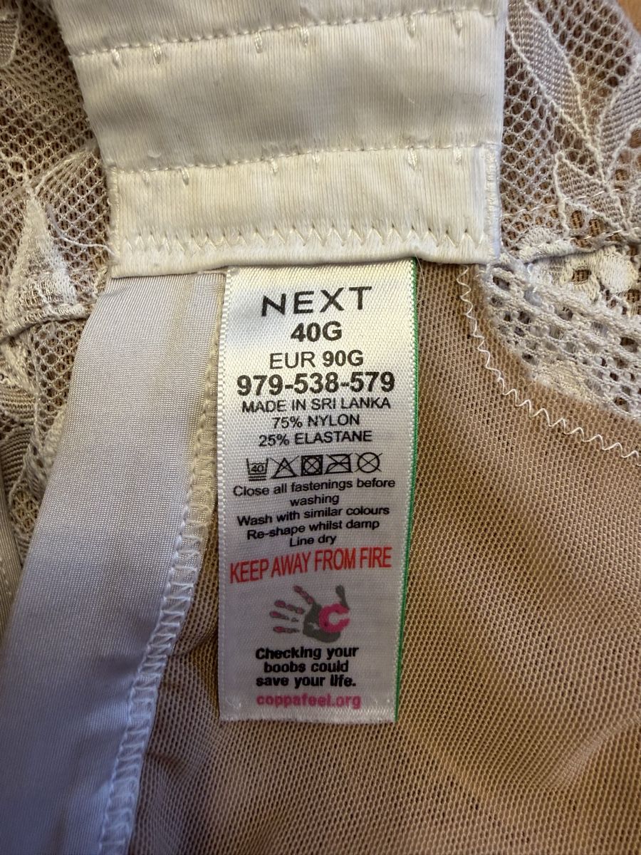 Sonstige Unterwäsche: Next BH, Grösse 90G, Beige mit Spitze – Gebraucht aus Bischofszell von Brummbaer5 2
