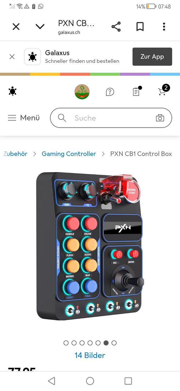Controller: Simracing PXN BUTTONBOX – Usato da Altnau venduto da playboy