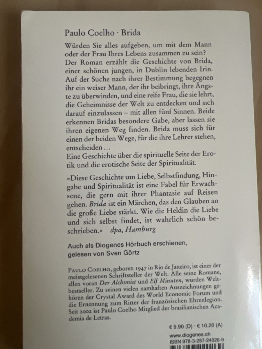 Libri: Brida von Paulo Coelho  – Usato da Goldach venduto da aylight 2