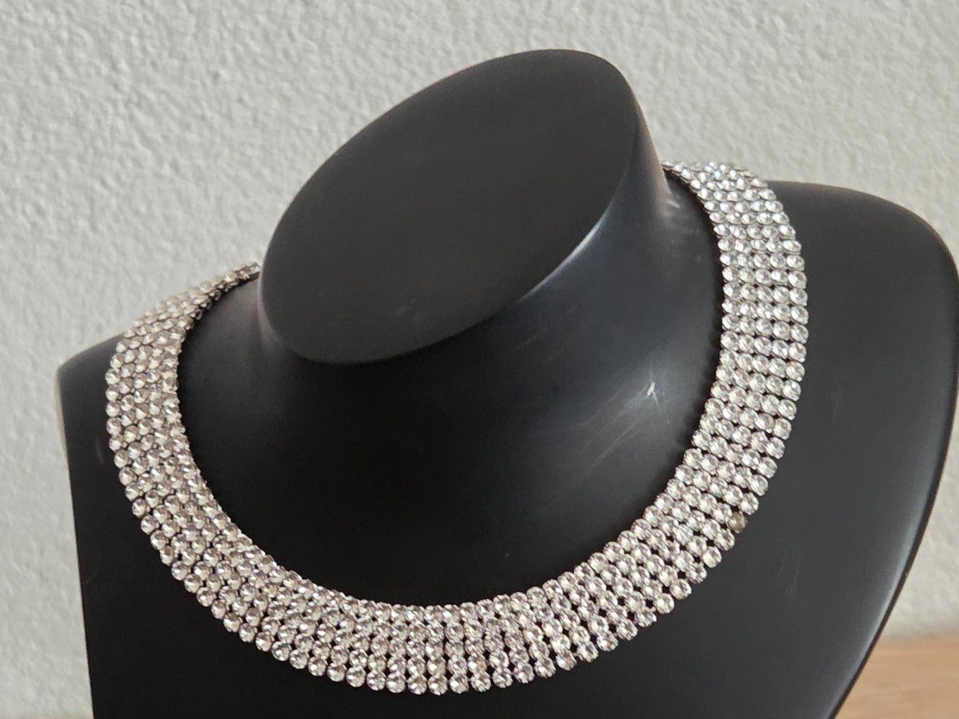 Swarovski Catenine: Original SWAROVSKI Strass-Collier silberfarben – Nuovo (secondo la descrizione) da Abtwil AG venduto da MaVo.0710