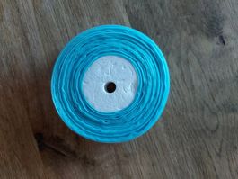Türkisfarbenes Organza Dekoband 25mm Geschenkband Basteln