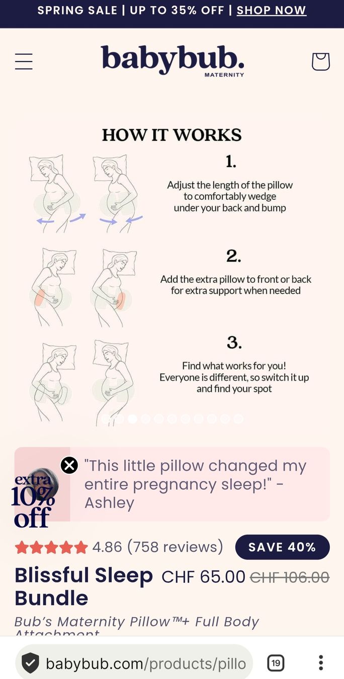 Cuscini: Bub's Maternity Pillow Bundle - Great for Sleep 😴 – Usato da Lonay venduto da ari_2xzm 4