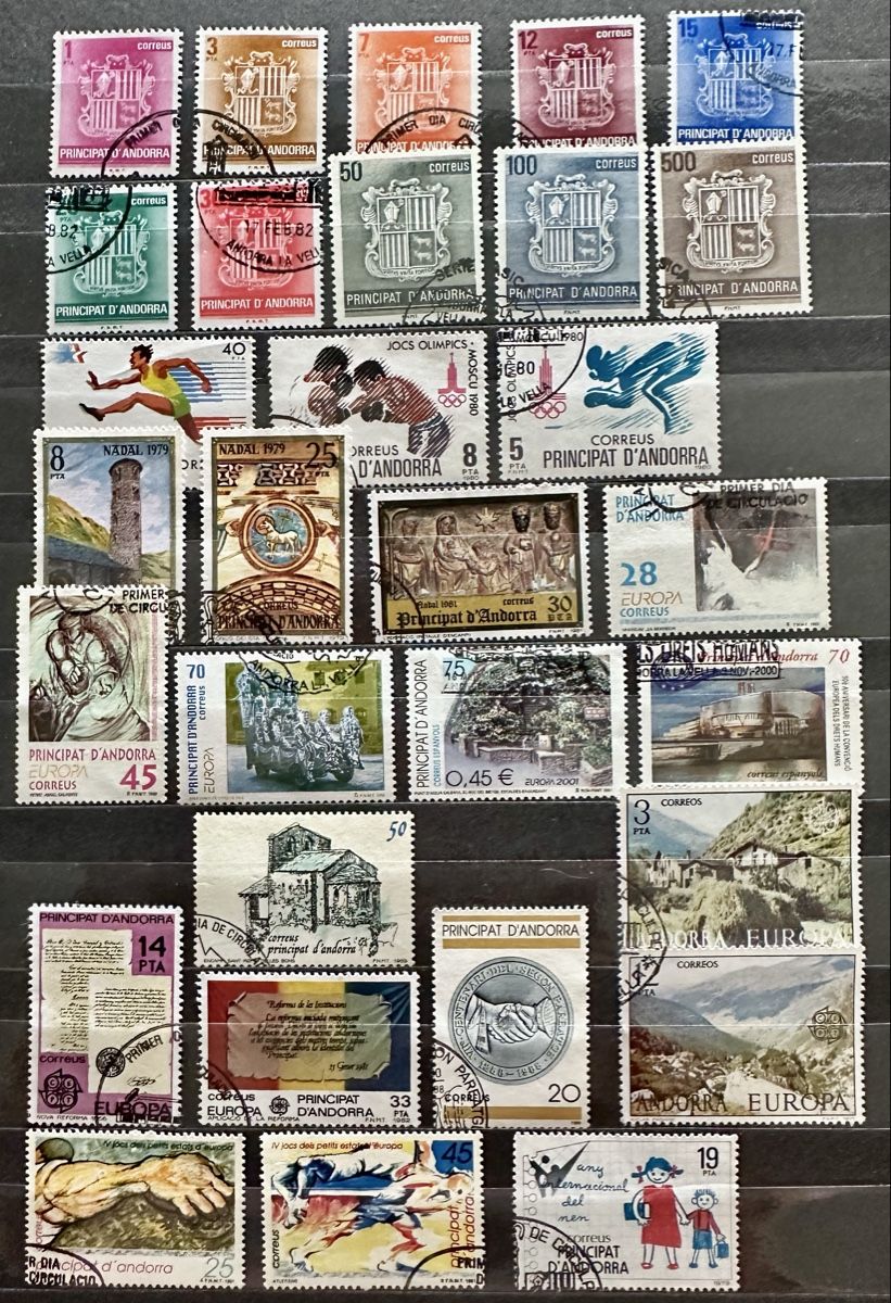 Alle Briefmarken: Spanisch Andorra  – Gebraucht aus Duebendorf von Fczfanrobi