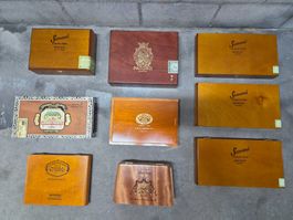 9 x nostalgische Zigarrenkisten